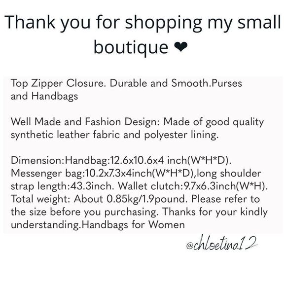 4 Piece Set NEW Tote Bags Wallets Satchel Tote Bags - Picture 11 of 13